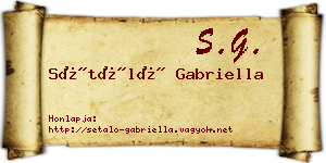 Sétáló Gabriella névjegykártya