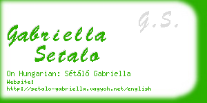 gabriella setalo business card